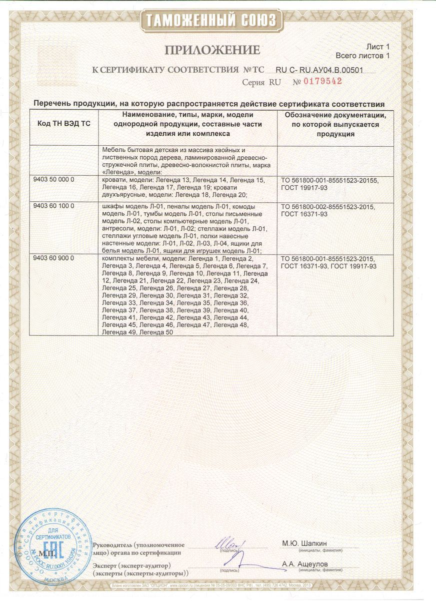 Сертификат соответствия на двигатель ЯМЗ 238